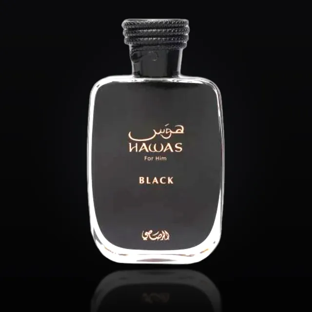 Hawas Black de Rasasi, frasco de 100 ml